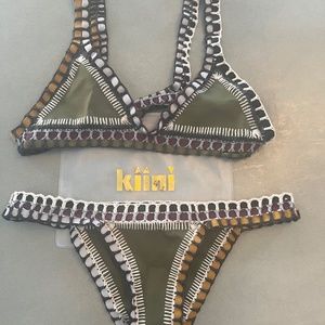 KIINI Wren Bikini Set Olive Green Top-M, Bottom-S